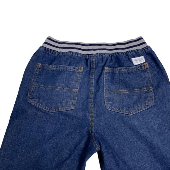 P.S. Girl's Size 12 Blue denim jogger Knit waist pull on 9" jean shorts - Picture 10 of 13